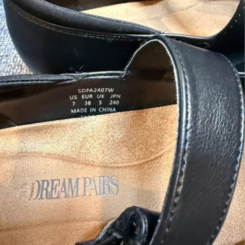 DREAM PAIRS Black Mary Jane Flats US Women's 7 - Picture 3 of 5
